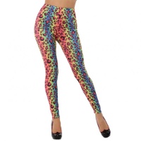 Leoparden-Disco-Leggings