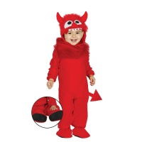 Kleines rotes Monsterkostüm für Baby