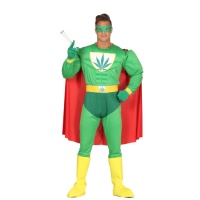 Marihuana-Superhelden-Kostüm für Männer