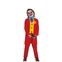 Rotes Jocular-Clown-Kostüm für Kinder