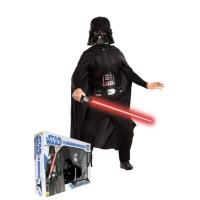 Darth Vader Kostüm für Kinder in Box mit Schwert