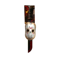 Jason Voorhees Maske und Messer - 68 cm