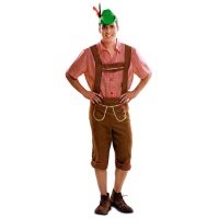 Tiroler Tracht mit rotem Hemd