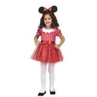 Kleine Maus Minnie Kostüm für Mädchen