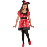 Mäusekostüm Minnie mit Ohren für Mädchen