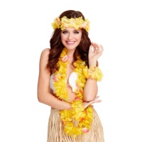 Gelbes Hawaii-Outfit