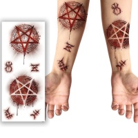 Satanischer Stern Temporäre Tattoos