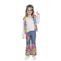 Pazifist Hippie-Kostüm für Baby-Mädchen