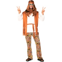 70er Jahre Hippie-Kostüm für Erwachsene