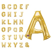 Goldener Buchstabenballon 86 cm - Anagramm