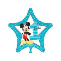 Mickey Star Ballon Nummer 1 48 cm - Anagramm