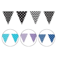 Assorted Triangle Pennant - 3,65 m