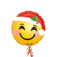 Weihnachtsmann Emoji Luftballon 43cm - Anagramm