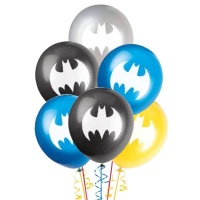 Batman Latex Luftballons 30cm - Qualatex - 8 Stk.