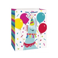 Geschenktüte Llamas Party 33 x 26,5 x 14 cm - 1 Stück