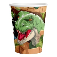 T-Rex Dinosaurier Becher 250ml - 8 Stk.