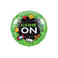 Runder Videospiel-Ballon 45cm - Creative Converting