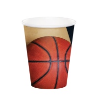 Basketball Becher 250 ml - 8 Stück.