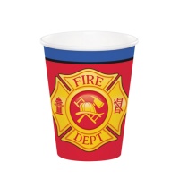 Feuerwehrmann Becher 250ml - 8 Stück