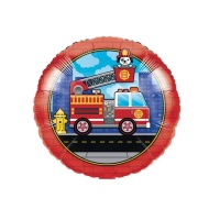 Runder Ballon Feuerwehrmann 45 cm - Creative Converting