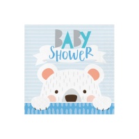 Baby Shower Bear Servietten 16,5 x 16,5 cm - 16 Stk.