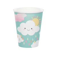 Clouds Party Becher 250ml - 8 Stück