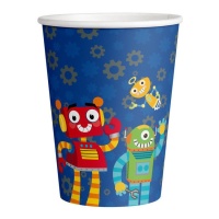 Roboter Becher 250 ml - 8 Stück