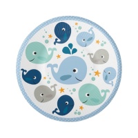 Teller Little Whale 18 cm - 8 Stück