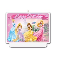 Disney Prinzessin dekorative Kerze 7 x 9 cm - 1 Stück