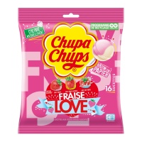 Chupa Chups Erdbeergeschmacksmischung - 10 Einheiten