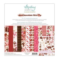 Chocolate Kiss Scrapbooking Papiere - Mintay Papiere - 12 Blätter