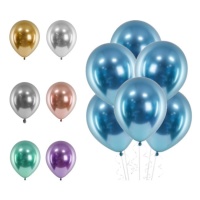 12 cm Chrom-Latex-Ballons - PartyDeco - 50 Stück