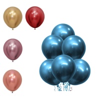 Latex-Ballons 45 cm Metallic-Reflex - Sempertex - 15 Stück