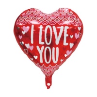 I Love You roter Herzballon 45 cm