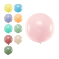 Riesiger pastellfarbener Latex-Ballon 1 m - PartyDeco - 1 Stück