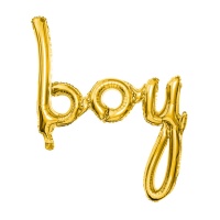 Golden Boy Buchstabenballon 63 x 74 cm - PartyDeco