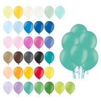 27 cm pastellfarbene Latex-Luftballons - PartyDeco - 50 Stück