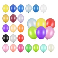 27 cm Metallic-Latex-Ballons - PartyDeco - 50 Stück