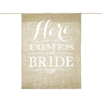 Here Comes the Bride Schild - 41 x 51 cm