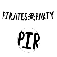 2,00 m Piratenparty-Girlande