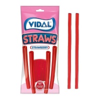 Erdbeere rote Lakritze - Strohhalme Vidal - 90 gr