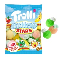 Gefüllte Marshmallows in Fruchtform - Trolli Marshmallow-Sterne - 150 gr