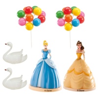 Cinderella und Belle Prinzessin Kuchen Dekorationen - 6 Einheiten