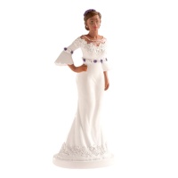 Elegante Braut Hochzeitstortenfigur - 16 cm