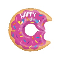 Donuts Happy Birthday Luftballon Silhouette XL 71 cm