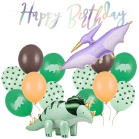 Dinosaurier-Party-Deko-Paket - 15 Teile