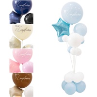 Ballon-Set mit Halter für 'Alles Gute zum Geburtstag' - 21 Stück