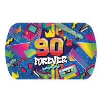 90's forever Tablett 39 x 24 cm - 1 Stück