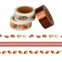 Washi Tape Herbstblätter 5 m - 3 Stück