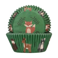 Waldtiere Cupcake-Kapseln - FunCakes - 48 Stück